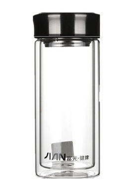 富光男女士防漏懒人水双层玻璃杯
