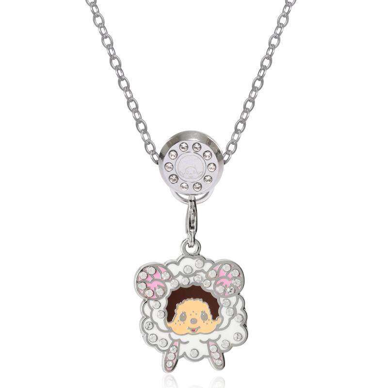 Monchhichi/萌趣趣项链女日韩简约小猴子十二生肖钛钢锁骨链N053S