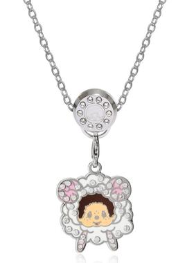 日韩风小猴子十二生肖钛钢锁骨链