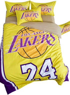 北欧篮球主题NBA湖人队单人枕套