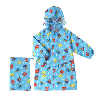 日本儿童分体轻薄透气速干幼儿园宝宝男女童防水雨披长款连帽雨衣