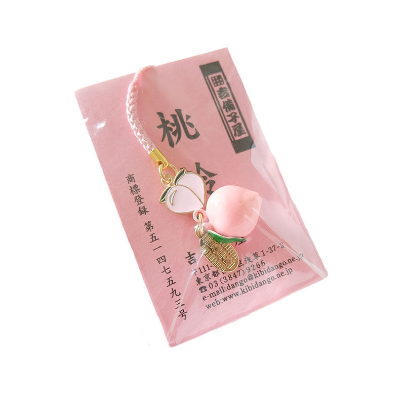 樱花铃铃当挂件日本制进口桃铃