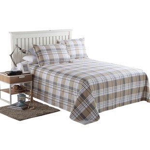 一缕阳光全棉床单单件学生宿舍单人床1.5m/1.8米双人纯棉被单褥单