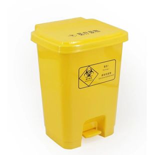 方形利器盒 医用30L 大号 收纳盒 塑料黄色针筒装探针 30升锐器盒