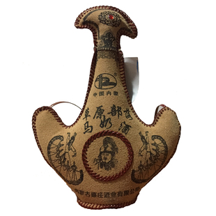 马奶酒鲜马奶酿造手工缝制皮壶酒42度500ml内蒙特产成吉思汗白酒