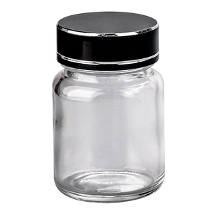 30ml透明玻璃小药瓶带盖密封医用胶囊瓶药粉试用装分装瓶药膏瓶子