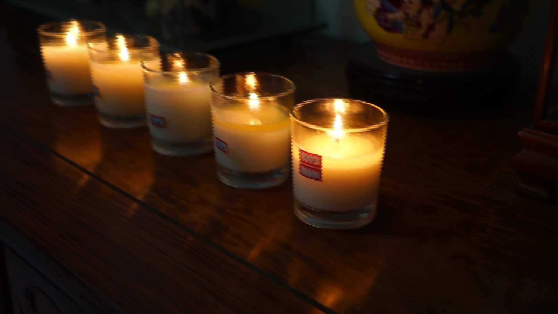 White Frosted Glass Jar Vanilla Scents Candles With Silver Lid Buy