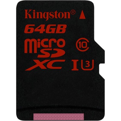 金士顿64g Micro存储SD卡高速tf卡读100MB写80MB高清手机内存卡64
