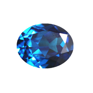 浅水蓝海蓝宝石深邃蓝戒指吊坠耳钉主石配饰配石裸石彩宝椭圆蛋面