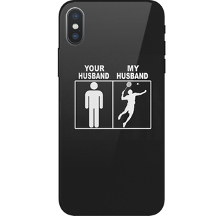 yeap!适用于大多数品牌机型ins情侣趣味黑边羽毛球手机壳