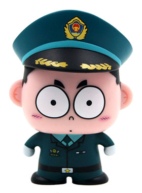 警察公仔车载手办摆件叱咤小警