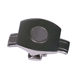 龍腾钟表配件 代用FM法兰克穆勒V45亮光款双按蝴蝶扣表扣 316精钢