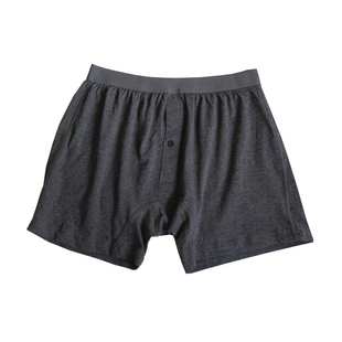 日单无印 阿罗裤纯棉内裤宽松大码平角裤 前开门家居裤三条包邮