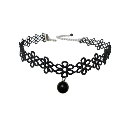 黑色简约choker朋克锁骨链女款