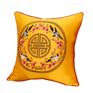 中式红木沙发坐垫古典中国风罗汉床垫子五件套布艺实木家具坐垫套