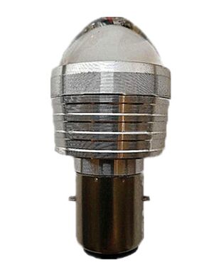 电动车灯摩托车超亮强光12V35W双爪三爪H4远近光内置LED前大灯泡