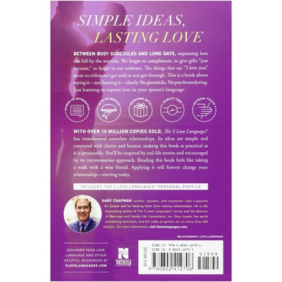 预售 英文原版 爱的五种语言 婚恋辅导经典 The 5 Love Languages: The Secret to Love That Lasts