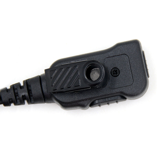 对讲机K头通用耳机 口手台耳麦 黑色粗线耐拉保镖耳机线酒店KTV