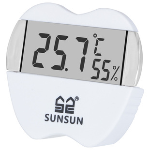 森森鱼缸温度计 水族专用湿度计数显显示屏测水温高精度缸外贴片