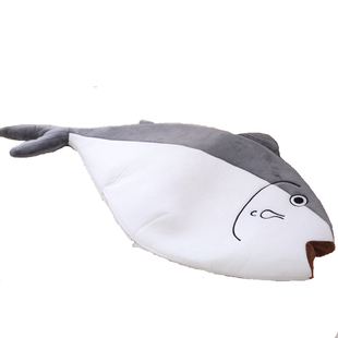 日韩ins少女心可爱卖萌毛绒动物咸鱼头套帽子网红抖音拍照道具鱼