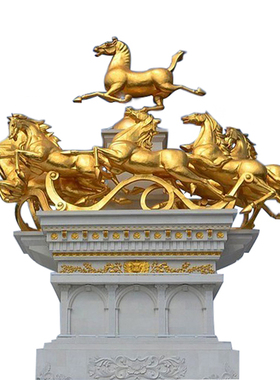 城市广场奔腾专业风各种马雕塑