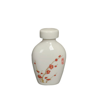 陶瓷密封罐精油瓶小瓷药粉罐香粉盒分装瓶药丸储物罐子批量可定制