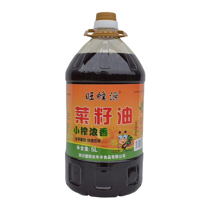 2026年新油四川农家自榨纯菜籽油旺蜂源小榨浓香5升农家自榨品质