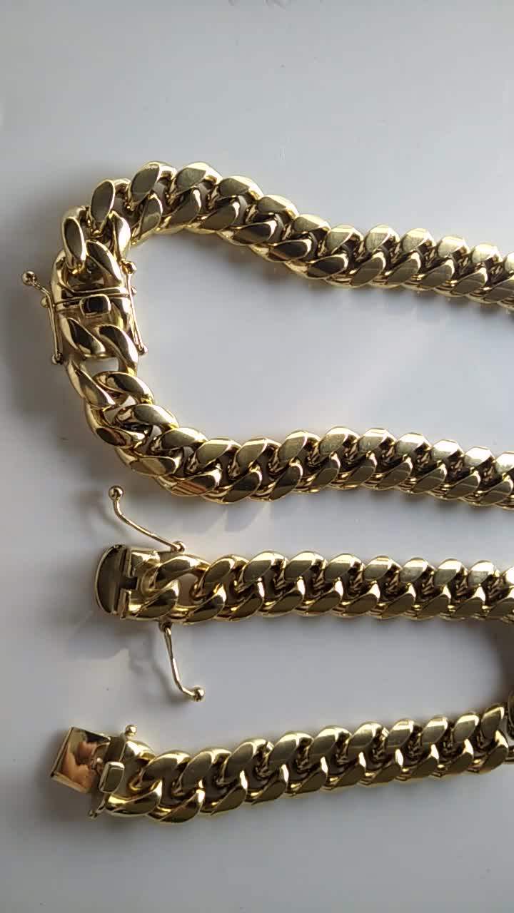 Hiphop Jewelry Superior Quality Dubai New Gold Chain Design For Men