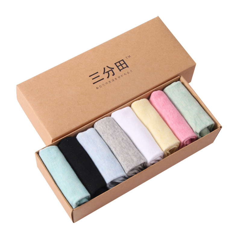 8双棉袜船袜短袜筒女袜全棉纯棉低帮糖果色盒装可爱纯色袜子夏季