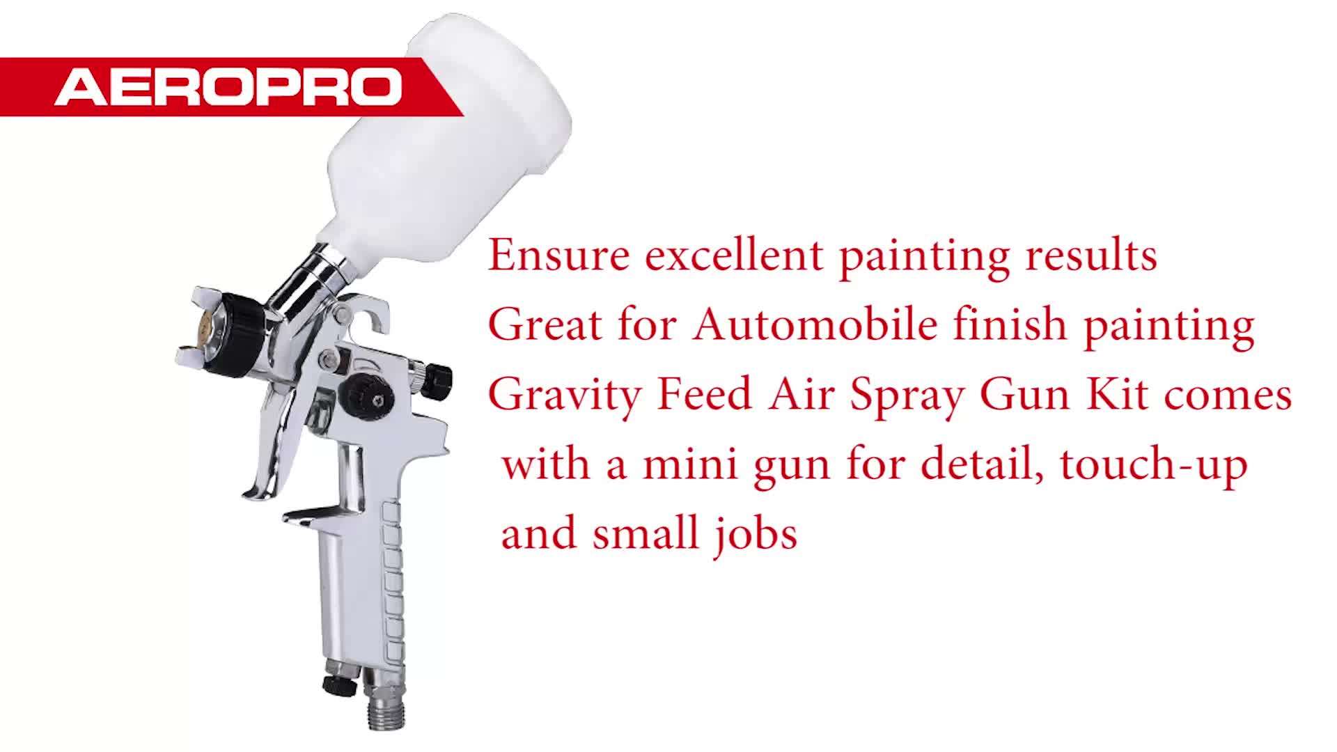Aeropro As1009 600cc Plastic Cup Hvlp Paint Gun Air Spray Gun Factory