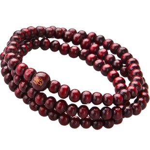 天御阁红檀木手链108颗216颗檀香木佛珠手串男女款多圈饰品配饰