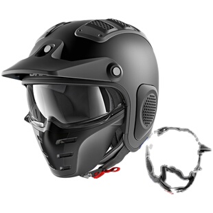 SHARK法国鲨鱼公路越野机车摩托车头盔半覆式幽灵 S-DRAK装备