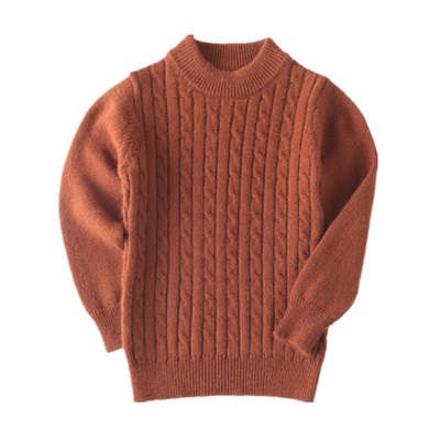 儿童纯羊绒衫男女童秋冬加厚小孩