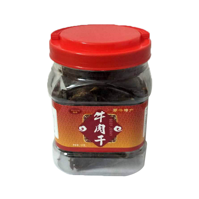 温州特产秘制桶装湖岭牛肉干片