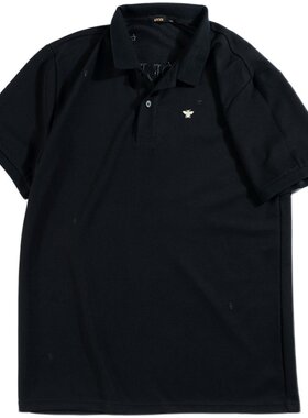 gxxh大码男装潮胖子短袖绣花胖人