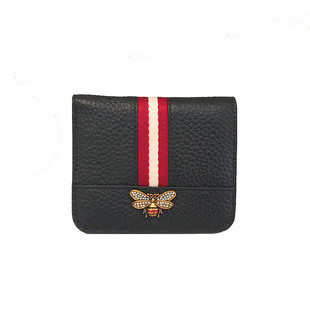 欧美大牌小钱包女短款真皮迷你超薄2020新款百搭卡位折叠牛皮钱夹