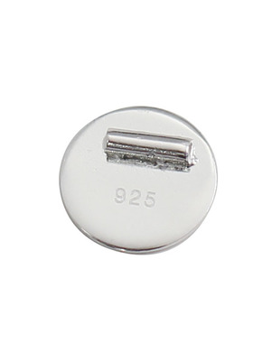 雅缤纯银圆片配饰定制刻字