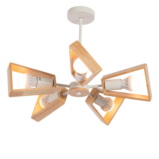 北欧吊灯简约现代餐厅灯客厅灯原木创意个性书房led实木卧室吊灯