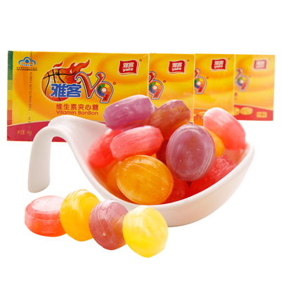硬糖维生素夹心糖果雅客v9