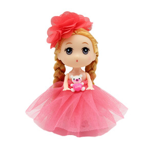 厂家直销12cm韩版婚纱迷糊娃娃钥匙扣小凯丽娃娃挂件活动礼品玩具