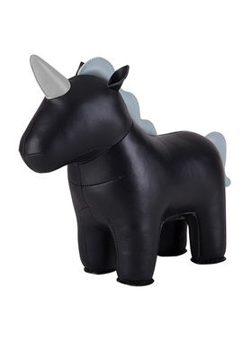 zuny动物玩偶河马独角兽凳子摆件