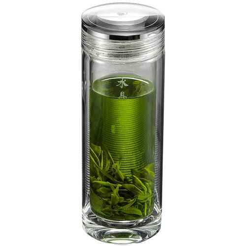 思宝玻璃杯男士双层保温杯水晶之梦泡茶水杯商务茶杯官方授权店