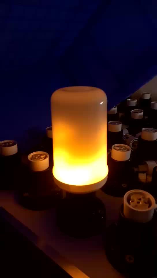 Fire Effect Led Light,1600k Led Fire Burning Bulb For Holiday