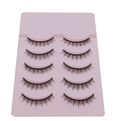 硬梗假睫毛伪素颜款交叉自然短