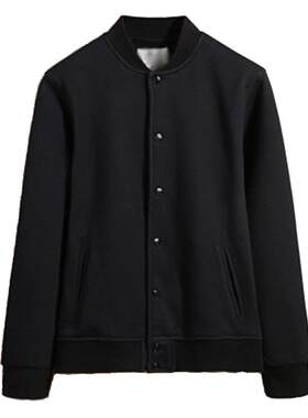 春秋服男纯棉修身卫衣运动夹克