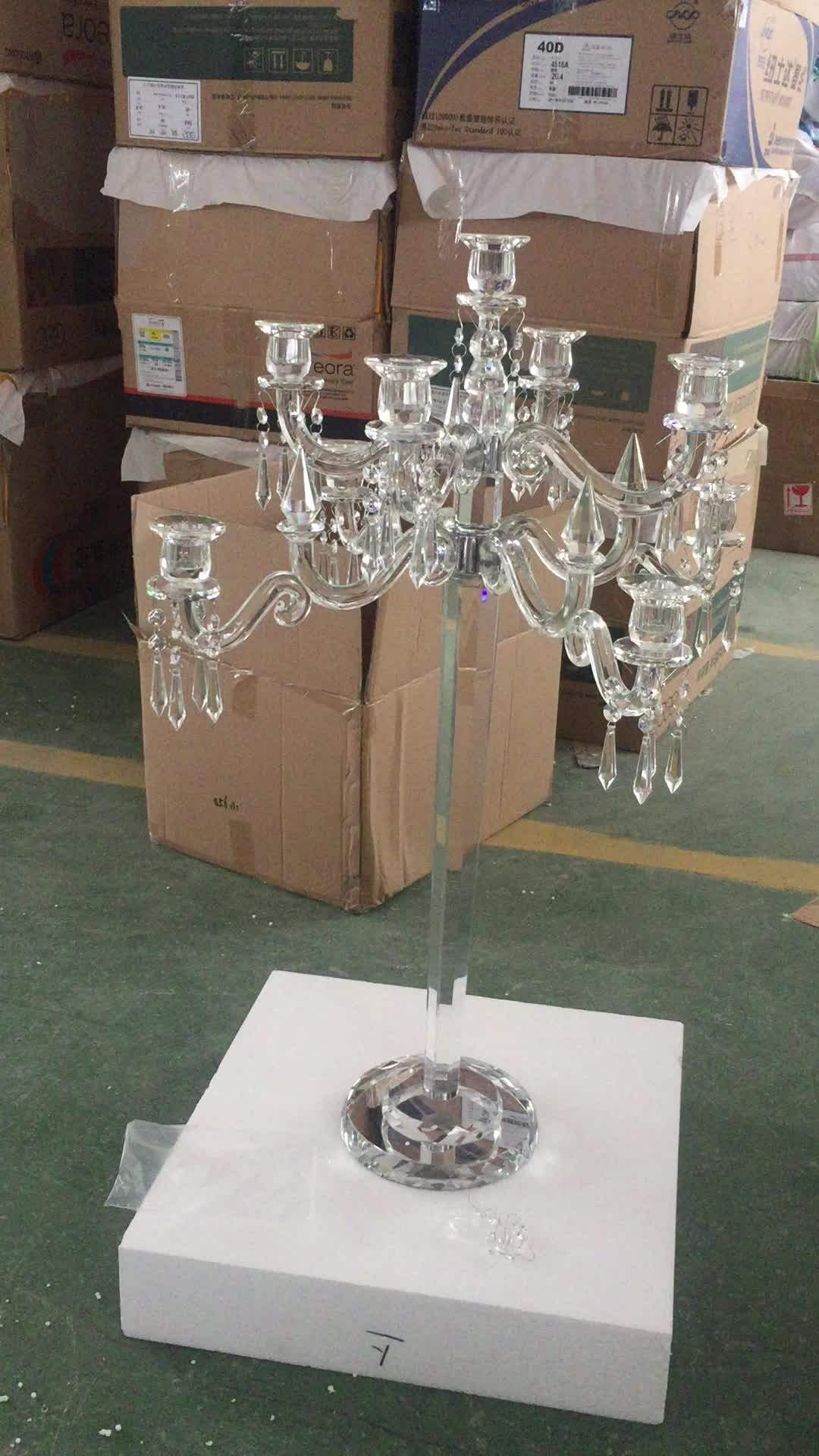 New Wholesale Crystal Candelabra For Wedding Centerpieces Table