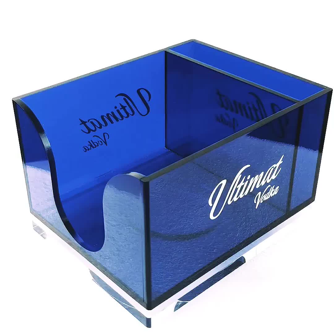 Plastic Napkin Holder And Straw Holder Bar Caddy Accessories With