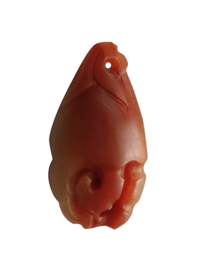 寿山石玉兔手把件挂件摆件芙蓉石