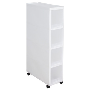 夹缝柜18cm宽厨房窄缝柜浴室置物架冰箱卧室多层落地可移动收纳柜