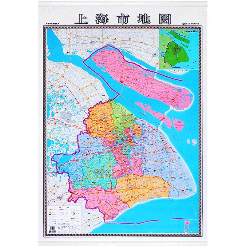 一赠上海市地图新版行政交通旅游
